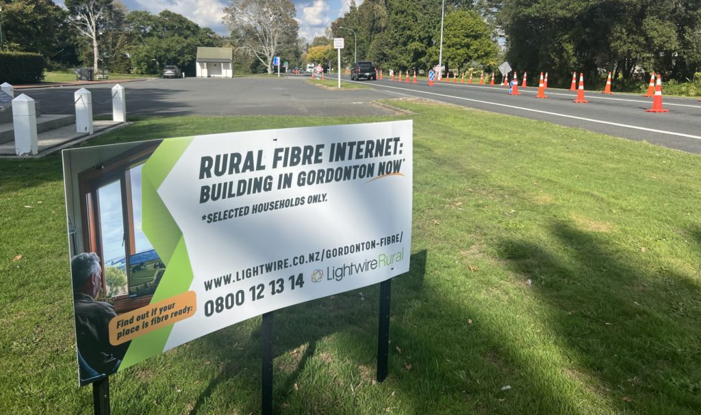 Rural Fibre 8 Lightwire have successfully deployed a live fibre network into Gordonton within a quick 3-month turnaround.